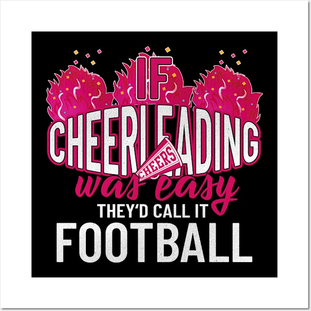 Funny Cheerleading Cheerleader Gift Wall Art by funkyteesfunny